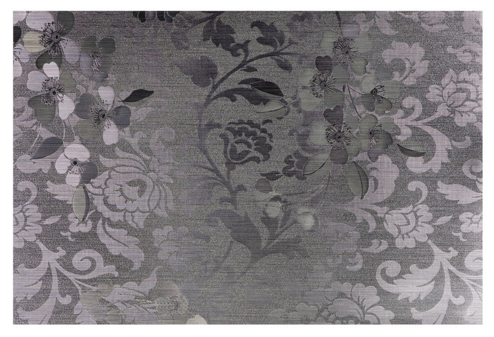 ASHDENE LUXE Placemat Metallic Floral Graphite