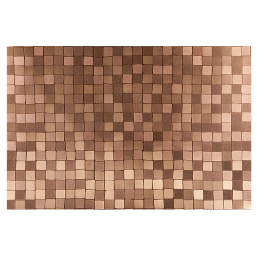 ASHDENE LUXE Placemat Metallic Check Copper