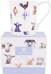 ASHDENE Flare Mug Farmyard Friends  (Bone China)