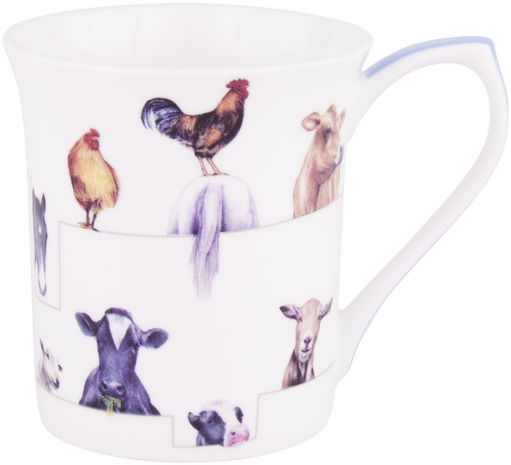 ASHDENE Flare Mug Farmyard Friends  (Bone China)