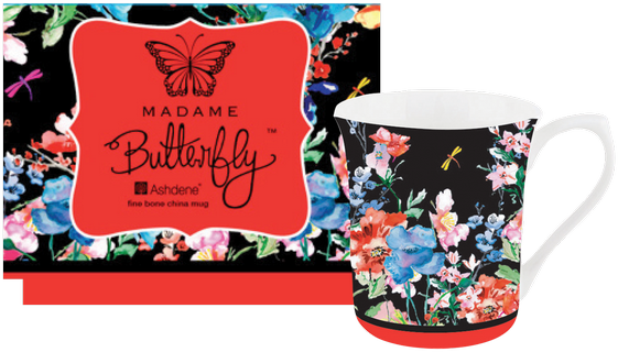 ASHDENE Flare Mug Madame Butterfly Oriental (Bone China)