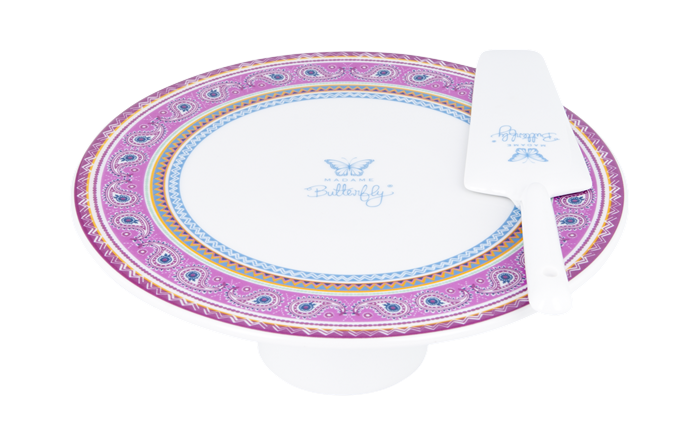 ASHDENE Cake Stand and Server Madame Butterfly BOHO