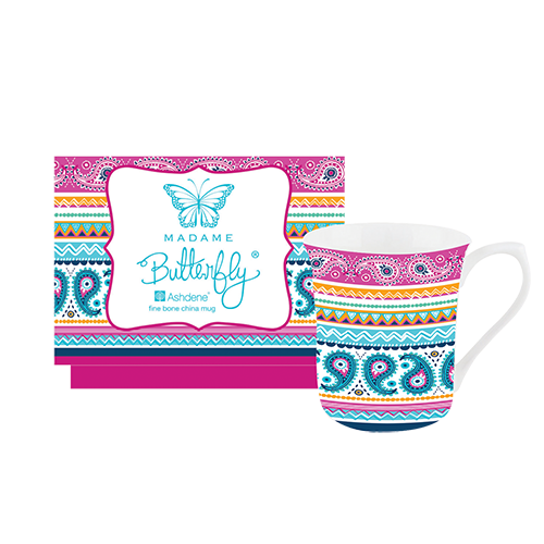 ASHDENE Flare Mug Madame Butterfly Boho (Bone China)