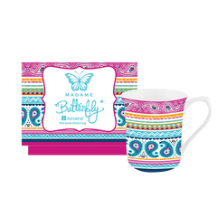 ASHDENE Flare Mug Madame Butterfly Boho (Bone China)