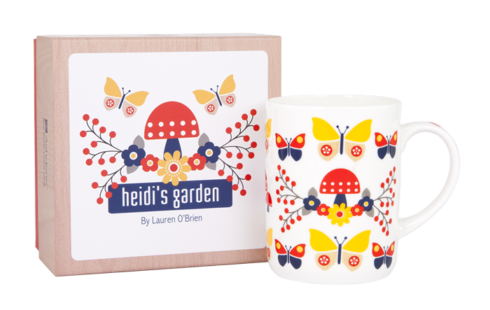 ASHDENE Mug Heidi's Garden Butterfly