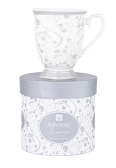 ASHDENE Mug Genevieve Floral Silver