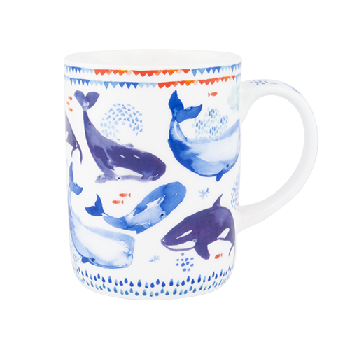 ASHDENE Mug  Deep Blue Whale Tales