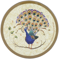 ASHDENE Coasters Peacock Fantasy  (round)