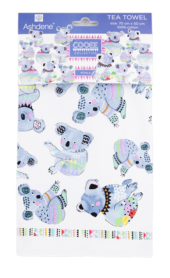 ASHDENE Cooee Koala Tea Towel