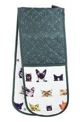 ASHDENE Double Oven Glove Peeping Felines