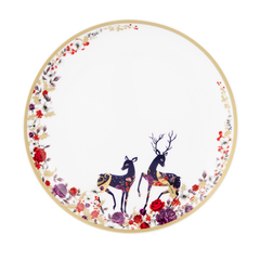 ASHDENE Cocktail Plate Enchanted Forest Christmas