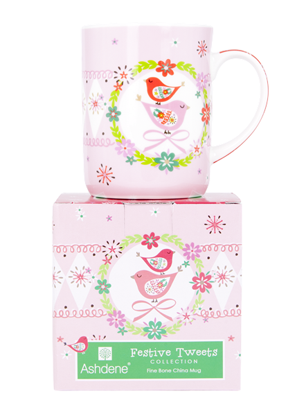 ASHDENE Mug Festive Tweets Birdy