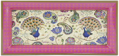 ASHDENE Medium Tray  Peacock Fantasy