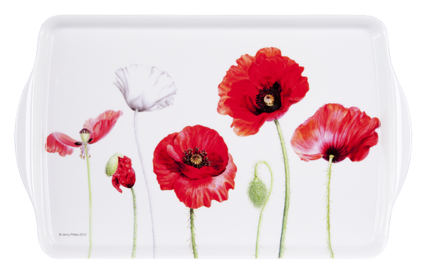 ASHDENE Medium Tray Poppies