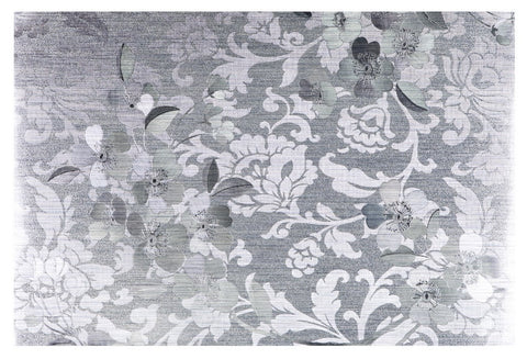ASHDENE LUXE Placemat Metallic Floral Silver