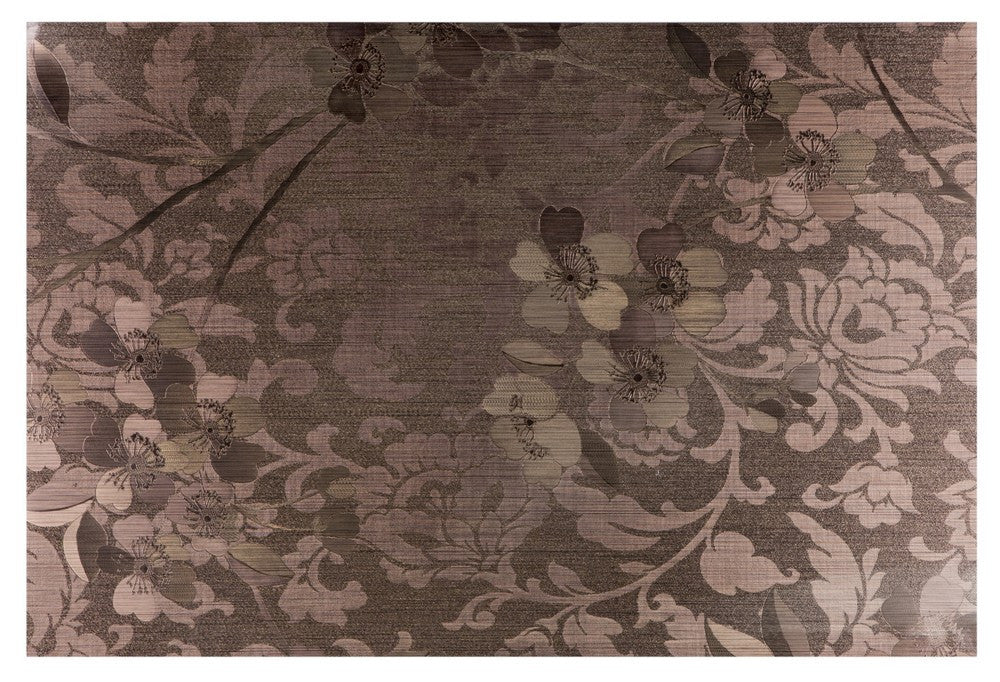 ASHDENE LUXE Placemat Metallic Floral Coffee