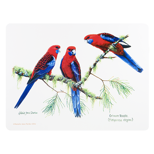 ASHDENE Placemat Birds of Australia Rosella