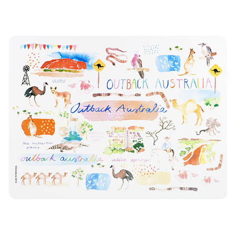 ASHDENE Placemat Australia Down Under Outback