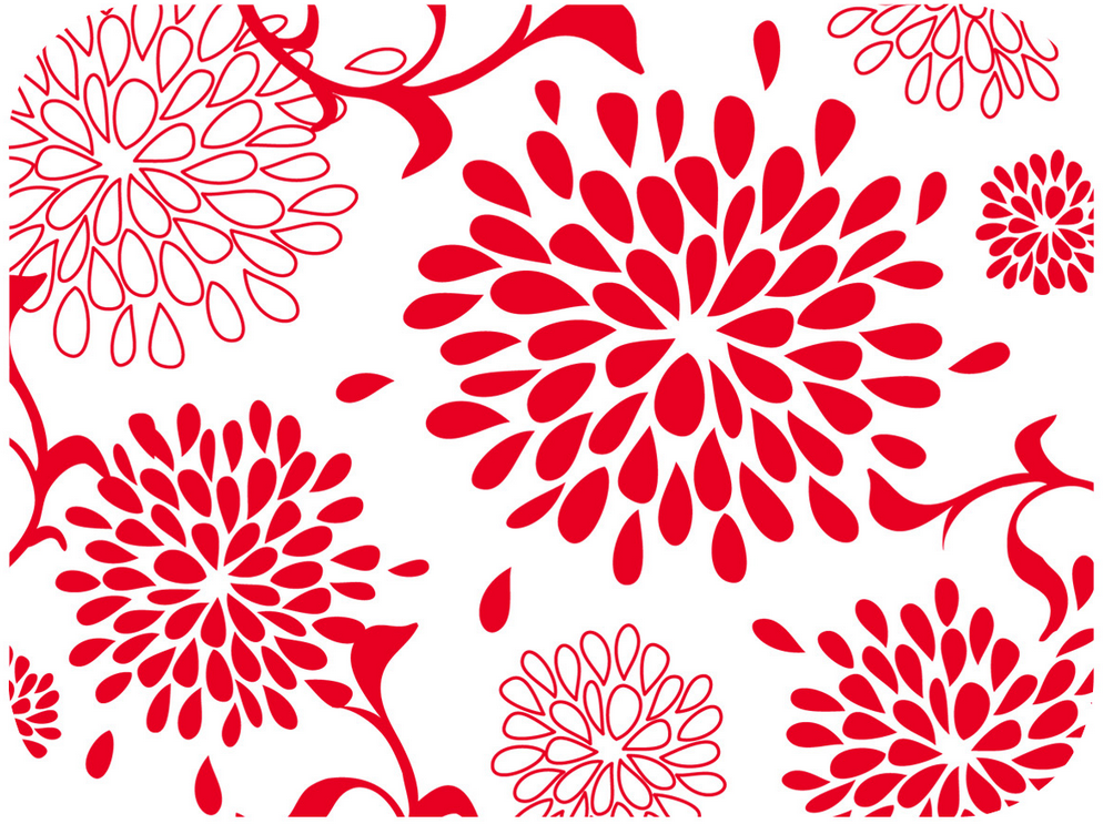 ASHDENE Surface Saver Red Flower