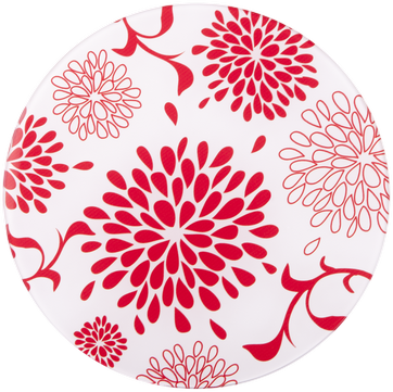 ASHDENE Round Surface Saver Red Flower