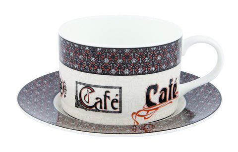 ASHDENE Cappuccino Cup & Saucer Cafe Collection
