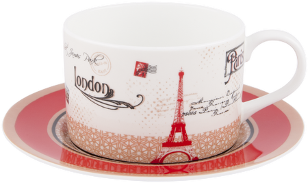 ASHDENE Cappuccino Cup & Saucer Capital Collection