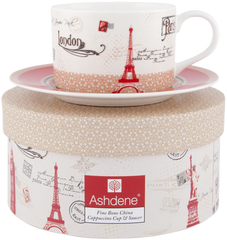 ASHDENE Cappuccino Cup & Saucer Capital Collection