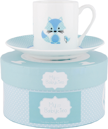 ASHDENE Babycino Cup & Saucer Fernando Fox