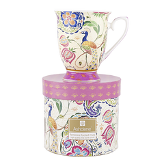 ASHDENE Mug Peacock Fantasy Pink