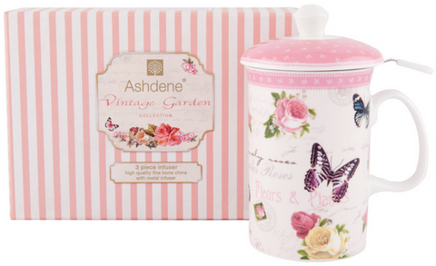 ASHDENE 3 PC Infuser Set Vintage Garden