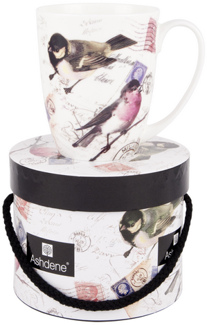 ASHDENE Coupe Mug Rose Pink Finch(Bone China)