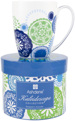 ASHDENE Coupe Mug Kaleidoscope Blue (Bone China)