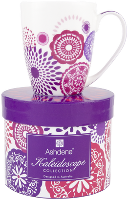 ASHDENE Coupe Mug Kaleidoscope Purple (Bone China)