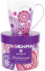 ASHDENE Coupe Mug Kaleidoscope Purple (Bone China)