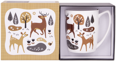 ASHDENE Mug Over the Hedgerow Deer  (Bone China)