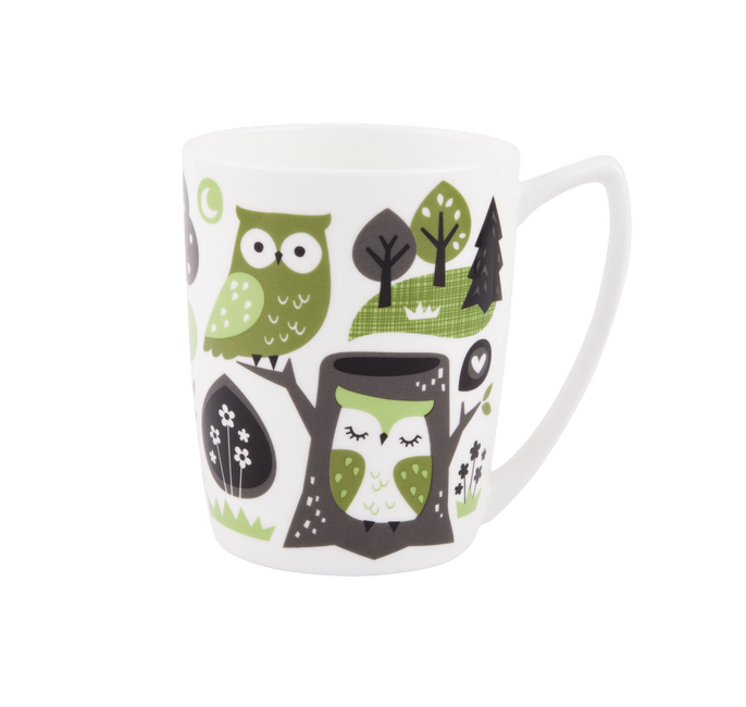 ASHDENE Mug Over the Hedgerow Owl (Bone China)