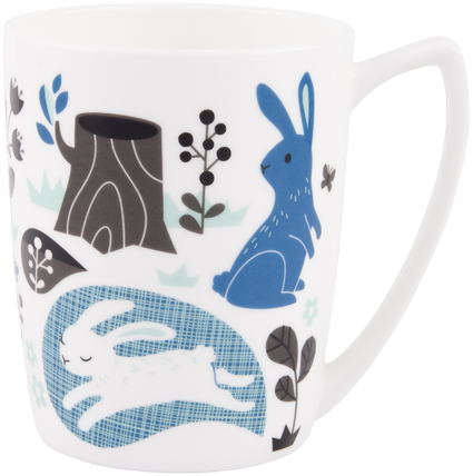 ASHDENE Mug Over the Hedgerow Rabbit (Bone China)