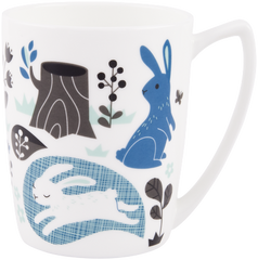 ASHDENE Mug Over the Hedgerow Rabbit (Bone China)