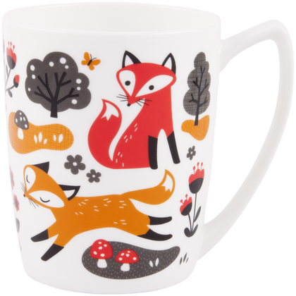 ASHDENE Mug Over the Hedgerow Fox (Bone China)