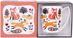 ASHDENE Mug Over the Hedgerow Fox (Bone China)