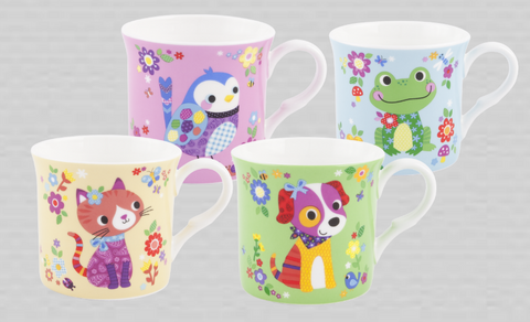 ASHDENE Hippety Hop Mug Set of 4
