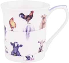 ASHDENE Flare Mug Farmyard Friends  (Bone China)