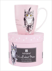 ASHDENE Coupe Mug It's All About Meow  Pink