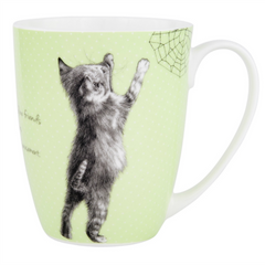 ASHDENE Coupe Mug It's All About Meow Green