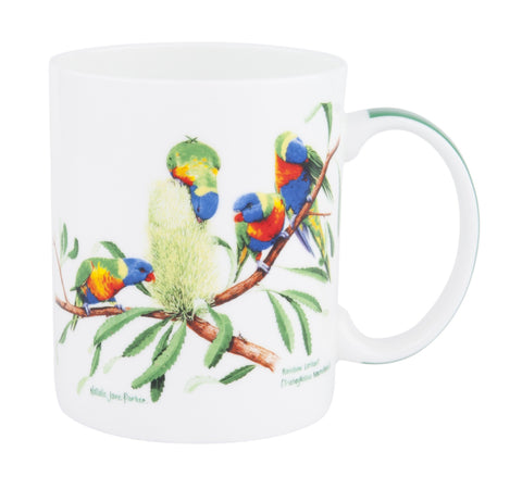 ASHDENE Mug  Birds of Australia Rainbow Lorikeet