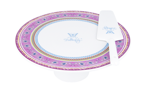 ASHDENE Cake Stand and Server Madame Butterfly BOHO