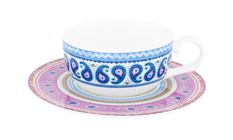ASHDENE Teacup and Saucer  Madame Butterfly Boho