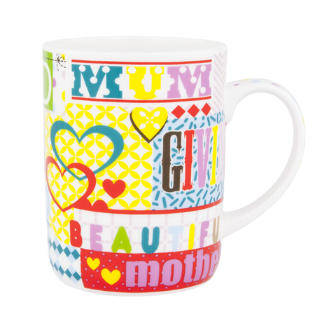 ASHDENE Mug Mum's The Word Graphic Words