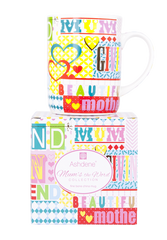 ASHDENE Mug Mum's The Word Graphic Words