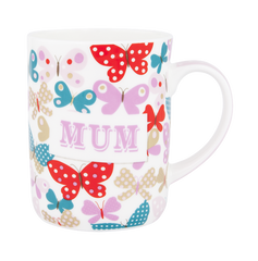 ASHDENE Mug Mum's The Word Butterflies